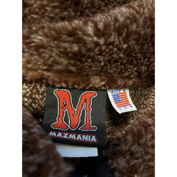 Awesome 90s Mazmania Fleece XS Moose Crossing Brown White(Fits a bit Larger) - Picture 14 of 14